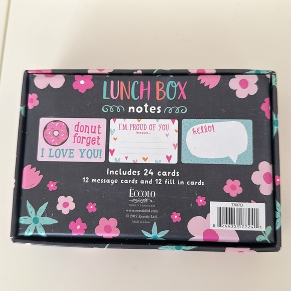 Lunch Box Note Cards - 24 cards - never used - Picture 3 of 3